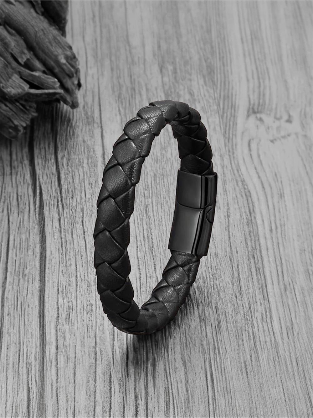 Men's Braided Leather Bracelet NWT